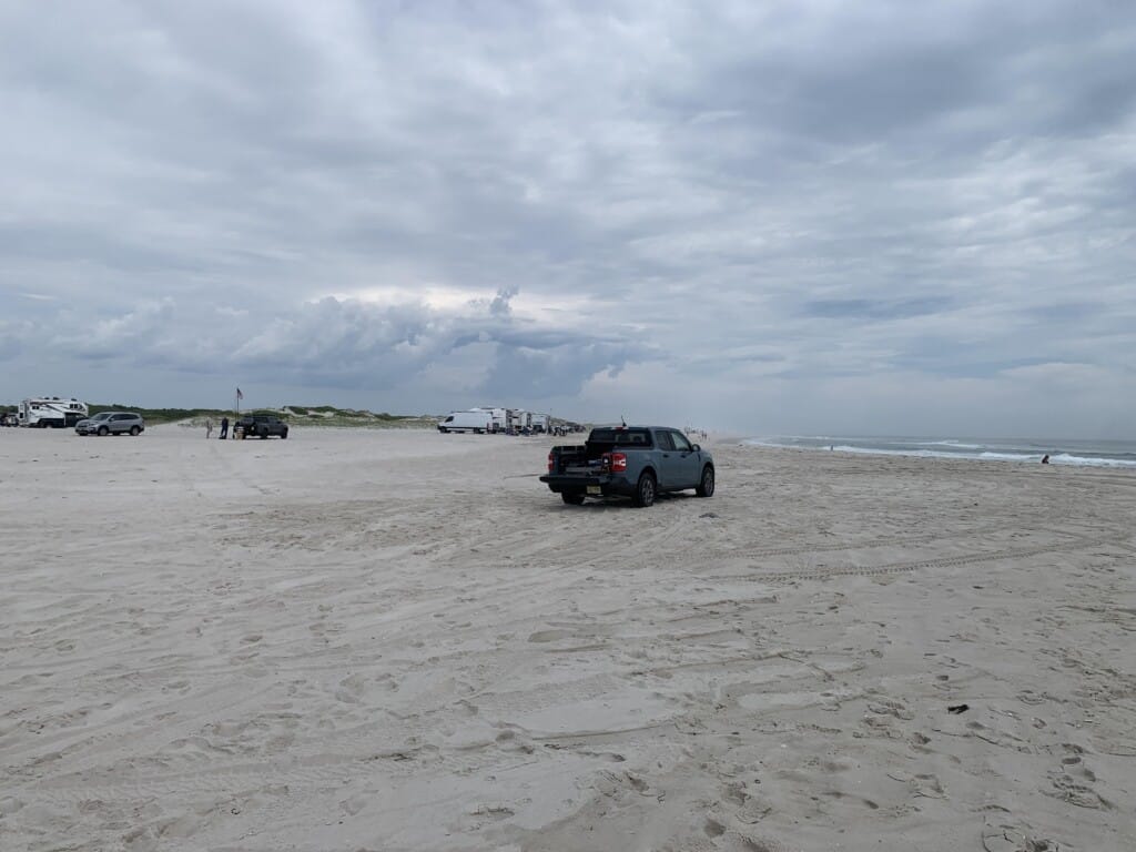 truck on beach