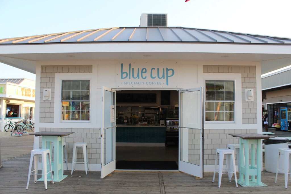 blue cup coffee