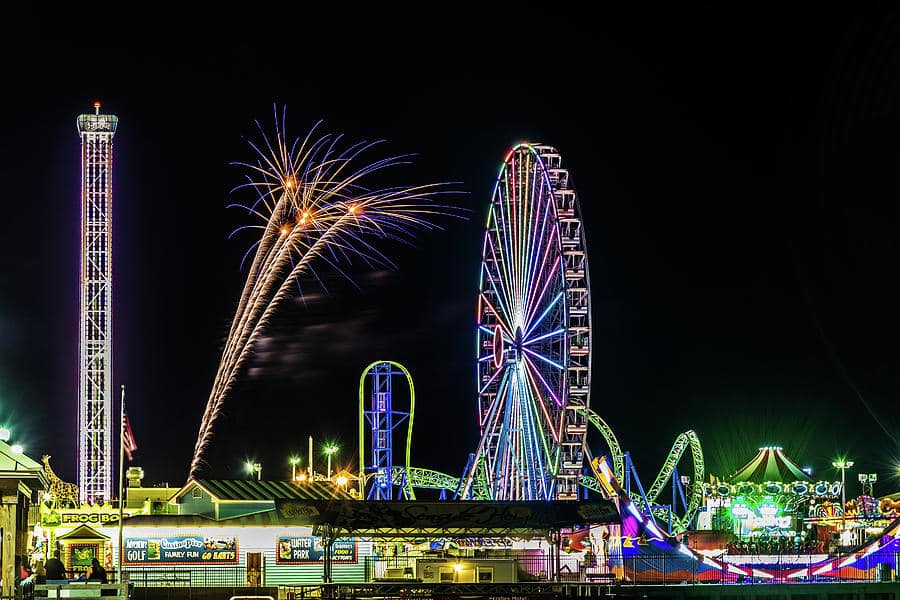 boardwalk fireworks along the jersey shore bob cuthbert